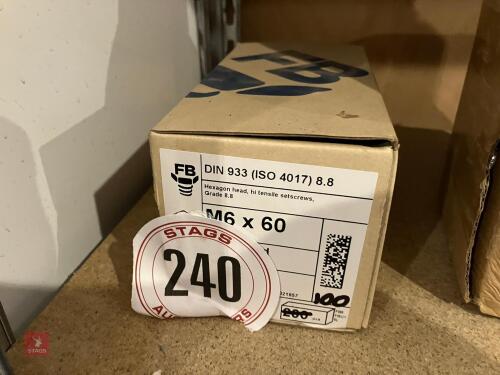 100 M6 X 60 BOLTS