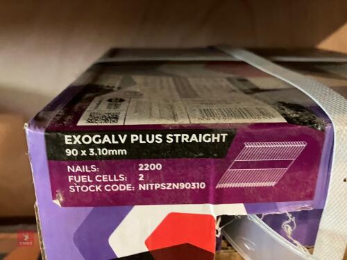 3 X EXOCET NAIL GUN NAILS
