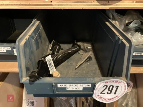 2 X 8'' BLACK GATE SPRING RETURNS
