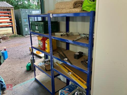2 METAL STORAGE RACKS