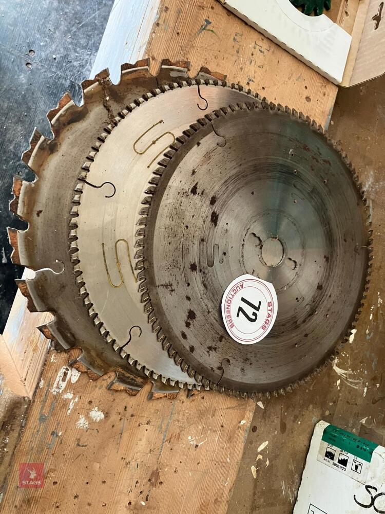 3 X 12' CIRCULAR SAW BLADES