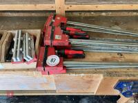 8 BESSEY 1000MM X 95MM CLAMPS