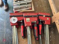 8 BESSEY 1000MM X 95MM CLAMPS - 3