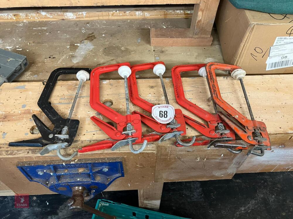 5 RATCHET G-CLAMPS