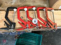 5 RATCHET G-CLAMPS - 5