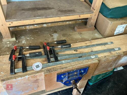 4 AXMINSTER 60MM TIMBER CLAMPS