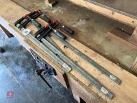 4 AXMINSTER 60MM TIMBER CLAMPS - 4