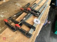 4 AXMINSTER 60MM TIMBER CLAMPS - 8