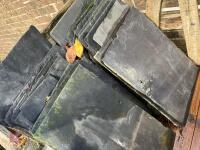 40 MIXED SIZE ROOF SLATES - 4