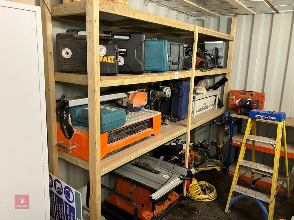 9'3'' WOODEN SHELVING UNIT