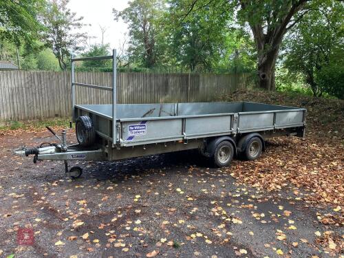 2021 IFOR WILLIAMS 16' FLAT BED TRAILER