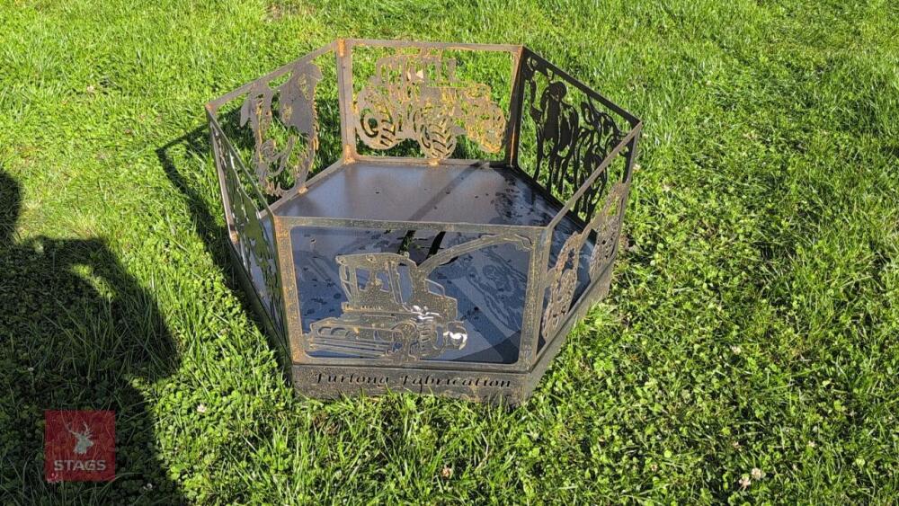 FARM SCENE METAL FIREPIT