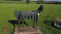 HORSE METAL FIREPIT/PLANTER