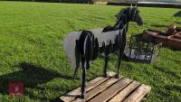 HORSE METAL FIREPIT/PLANTER - 2