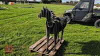 HORSE METAL FIREPIT/PLANTER - 4