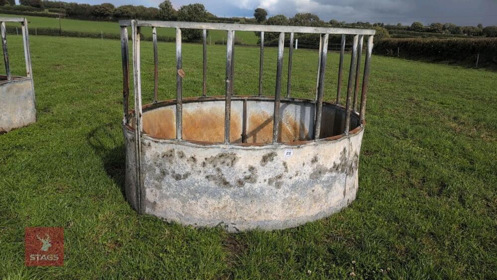GALVANISED CATTLE RING FEEDER