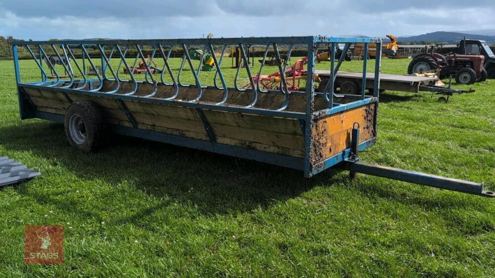 18' TRAILED CATTLE FEED TRAILER