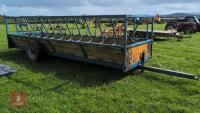 18' TRAILED CATTLE FEED TRAILER