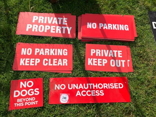 QTY OF MIXED SIGNS