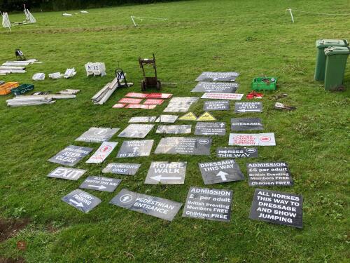 LARGE QTY OF MIXED SIGNS