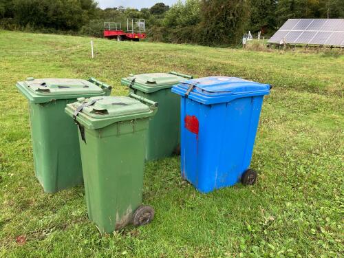 4 WHEELIE BINS