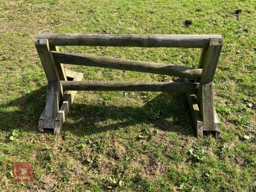 70CM HIGH XC '3 BAR LOG HURDLE' FENCE