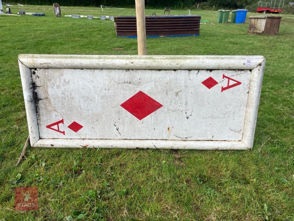 80CM HIGH XC 'PLAYING CARD' FENCE