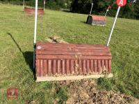 70CM HIGH XC 'CURVED LOG PILE' FENCE