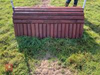 70CM HIGH XC 'CURVED LOG PILE' FENCE - 7