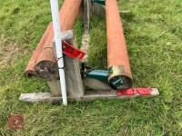 80CM HIGH XC 'ADJUSTABLE LOG POLE' FENCE - 11