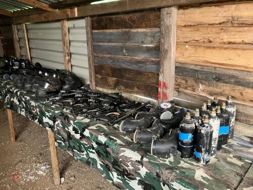 10 TIPPMAN 98 PAINTBALL GUNS AND ACCESSO