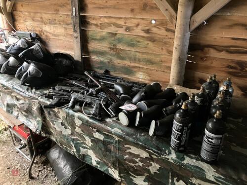 10 TIPPMAN 98 PAINTBALL GUNS AND ACCESSO