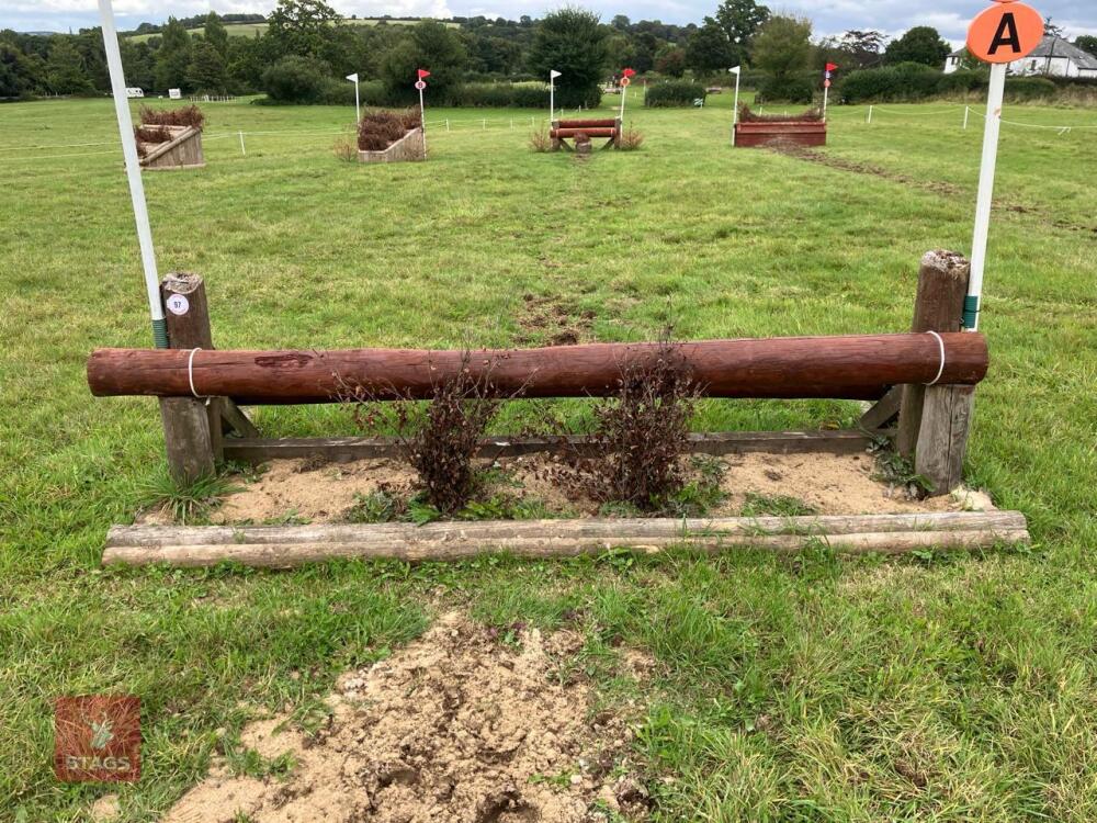 90CM HIGH XC 'ADJUSTABLE LOG POLE' FENCE