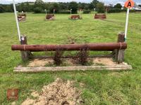 90CM HIGH XC 'ADJUSTABLE LOG POLE' FENCE