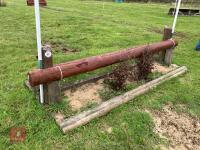 90CM HIGH XC 'ADJUSTABLE LOG POLE' FENCE - 2