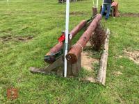 90CM HIGH XC 'ADJUSTABLE LOG POLE' FENCE - 3