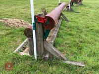 90CM HIGH XC 'ADJUSTABLE LOG POLE' FENCE - 8