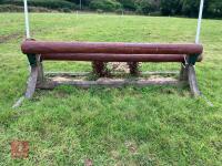 90CM HIGH XC 'ADJUSTABLE LOG POLE' FENCE - 12