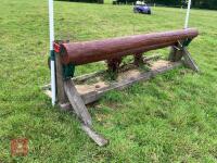 90CM HIGH XC 'ADJUSTABLE LOG POLE' FENCE - 13