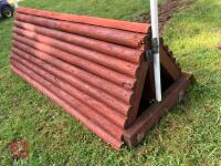 90CM HIGH XC 'LOG TRIANGLE' FENCE - 4