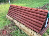90CM HIGH XC 'LOG TRIANGLE' FENCE - 8