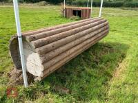90CM HIGH CROSS COUNTRY 'LOG ROLL' FENCE - 8