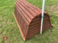 80CM HIGH CROSS COUNTRY 'LOG ROLL' FENCE - 8