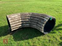 90CM HIGH XC 'CURVED LOG ROLL' FENCE