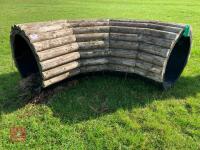 90CM HIGH XC 'CURVED LOG ROLL' FENCE - 5
