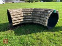 90CM HIGH XC 'CURVED LOG ROLL' FENCE - 6