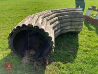 90CM HIGH XC 'CURVED LOG ROLL' FENCE - 7