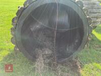 90CM HIGH XC 'CURVED LOG ROLL' FENCE - 9