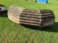 90CM HIGH XC 'CURVED LOG ROLL' FENCE - 14