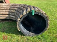 90CM HIGH XC 'CURVED LOG ROLL' FENCE - 23